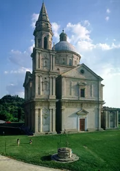 Vue extérieure montrant le campanile détaché et le dôme, 1518-45